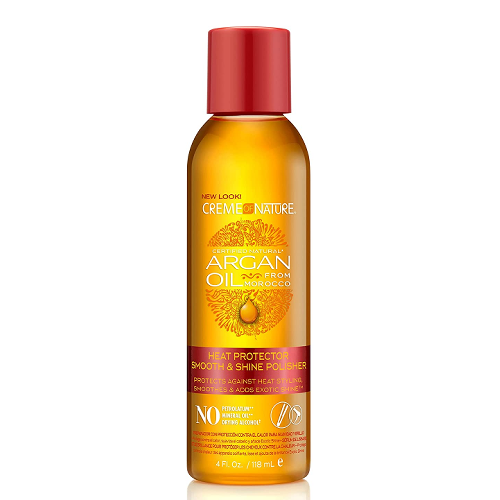 Argan Oil Heat Protector Gloss & Shine Polisher 4oz by CREME OF NATURE