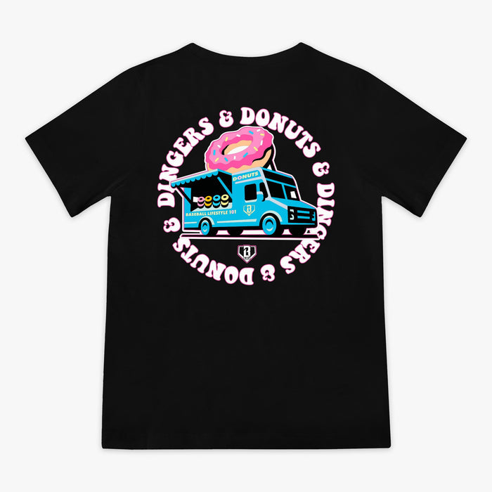 Baseball Lifestyle 101 Youth Donut Truck Tee Apparel Baseball Lifestyle 101 Black Youth Small