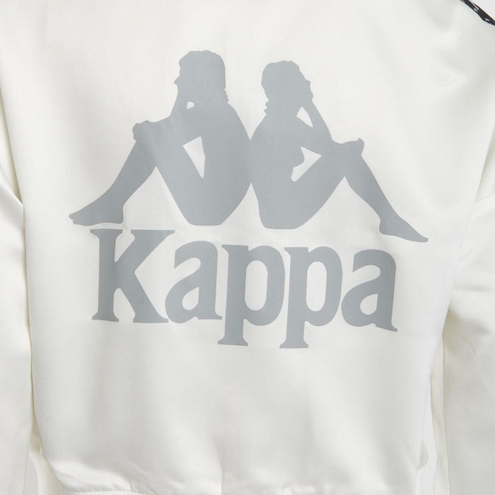 Chaqueta Women Crop White Omini Silver