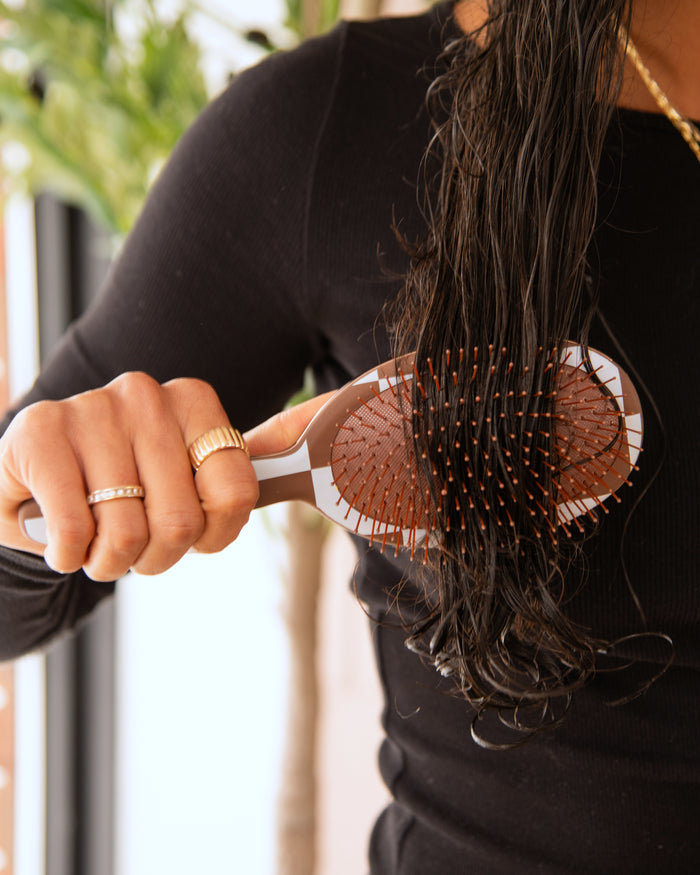 Checked Out Chocolate - Detangle Brush