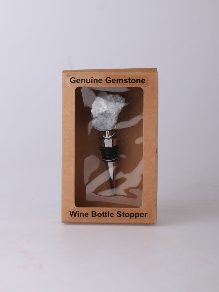 Crystal Wine Bottle Stopper | Celestite-Image 3