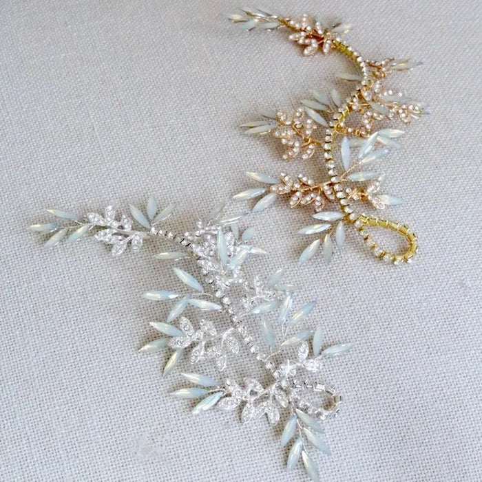 Wedding Hair Accessories - Opal Bridal Hair Vine - Available in Silver and Gold