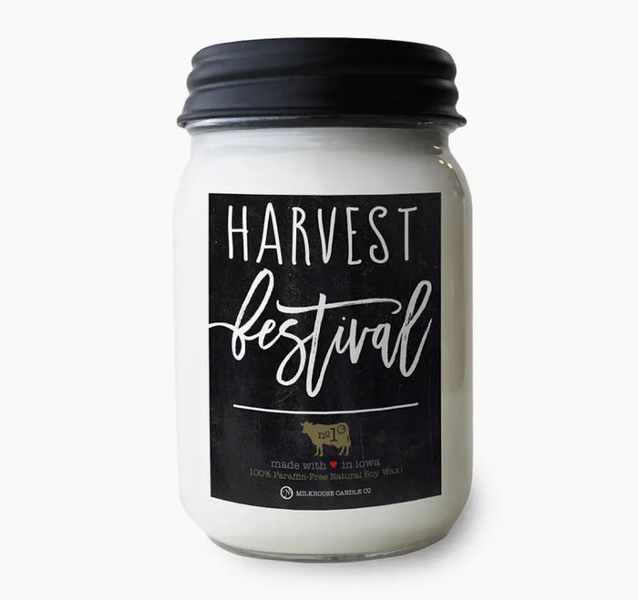 Farmhouse Mason Jar 13 oz: Harvest Festival