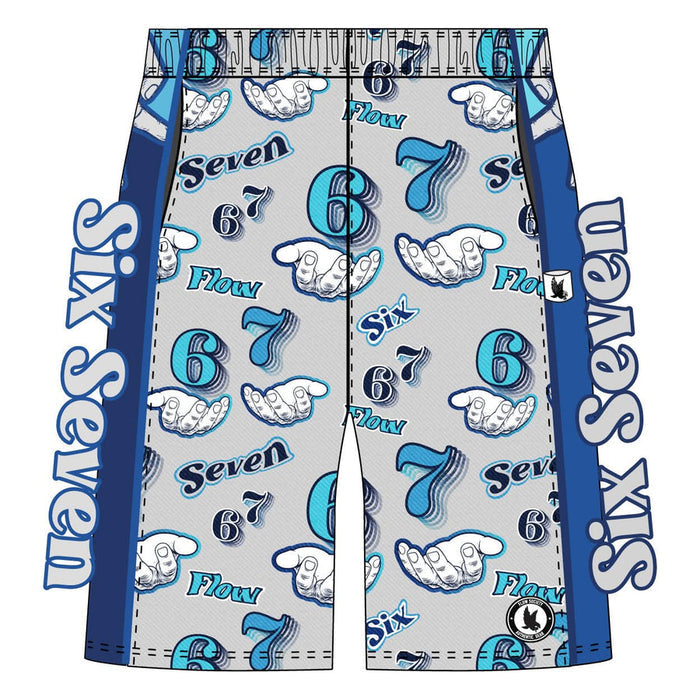 Flow Society Boys' 6 7 Meme Handshake Shorts Apparel Flow Society XSmall