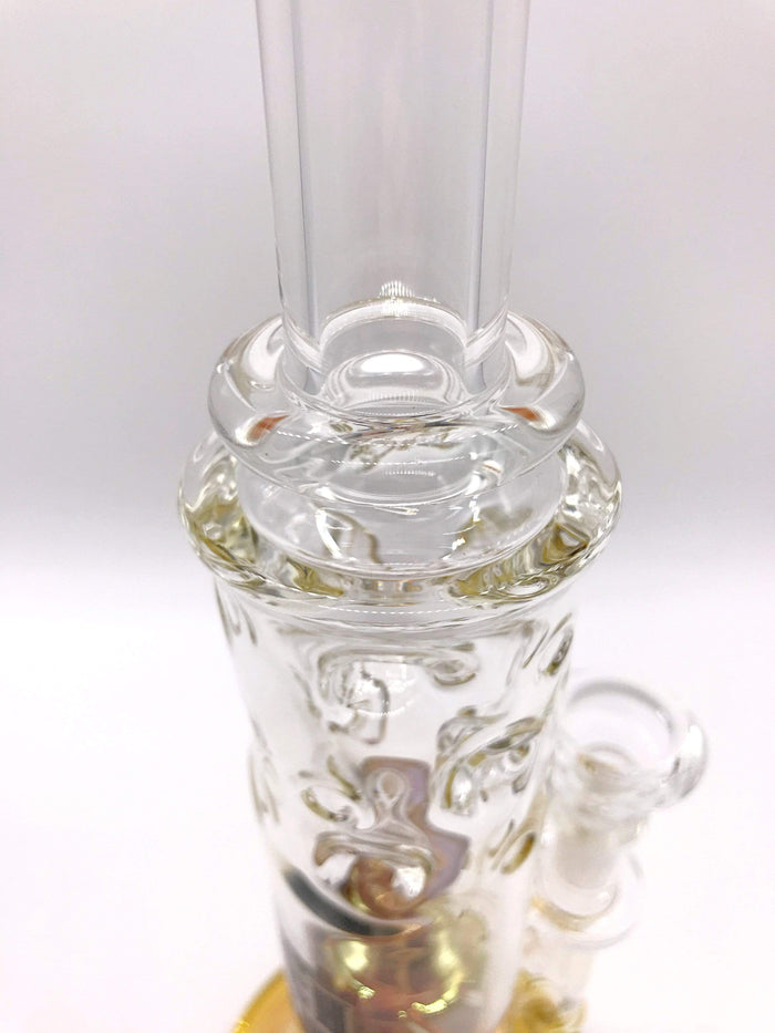 Smoke Station Water Pipe High Caliber American Gold Fumed Matrix Perc Tube