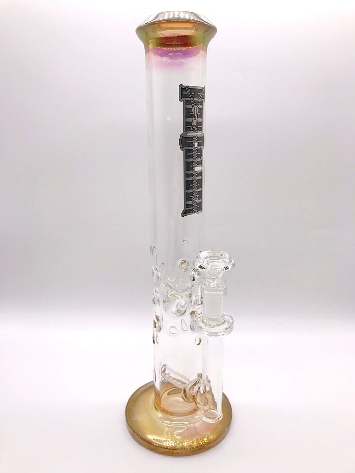 Smoke Station Water Pipe High Caliber American Gold Fumed Perc Tube