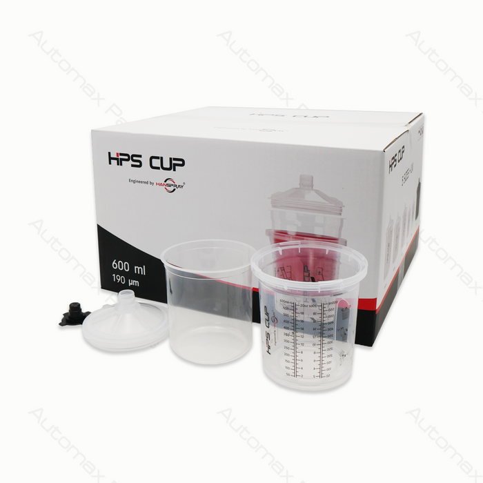 HPS CUP (190um) 600cc. Inner Cup 50pcs liner+50pcs lid+20pcs Stopper + hard cup