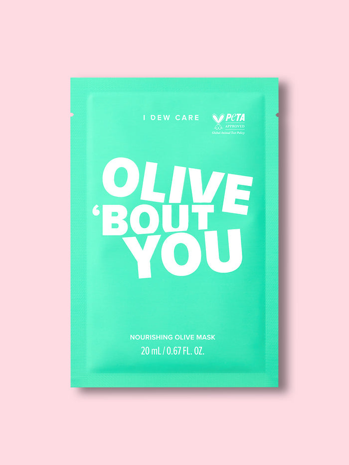 I DEW CARE BACK TO BASICS Single Masks | Olive About You-Image 1