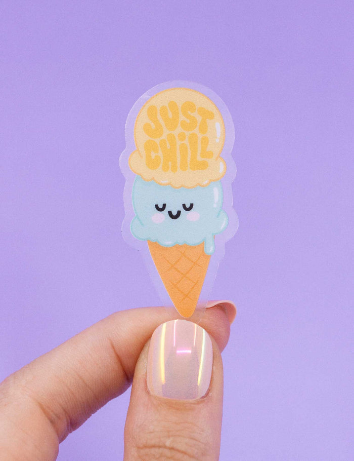 Just chill ice cream Sticker