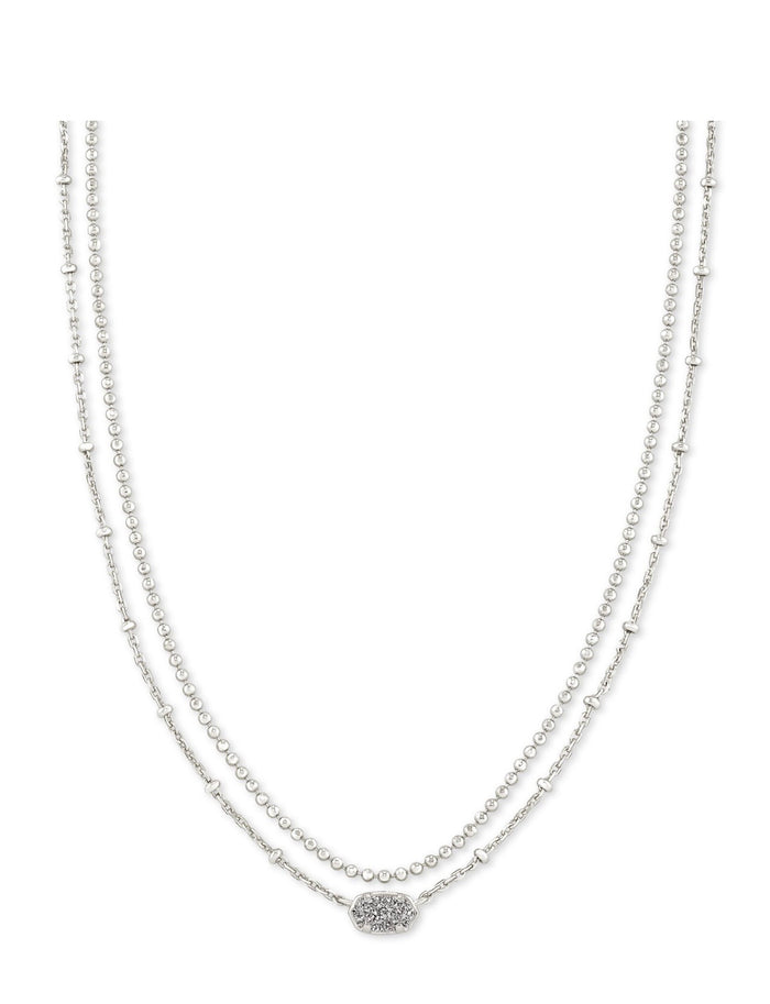Kendra Scott Emilie Multi Strand Necklace: Silver