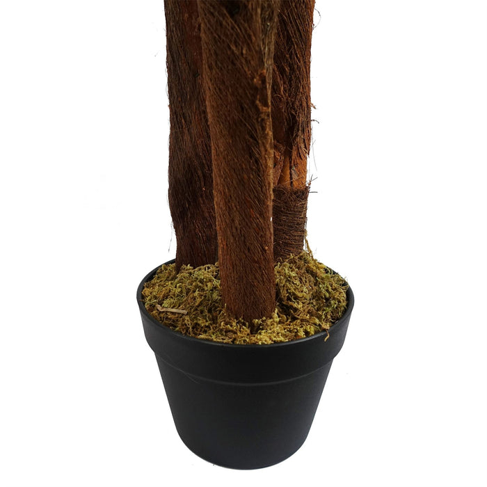 Leaf Design 150cm Artificial Large Palm Tree with Natural Trunk-4