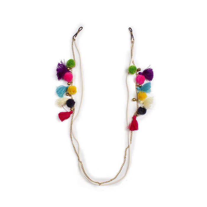 Leather Pom Pom Tassel Sunglass Chain Strap – Thailand