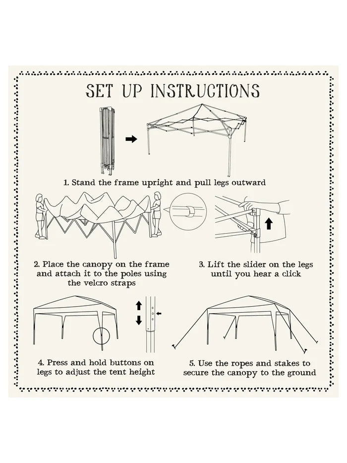 Live Happy Instant Canopy Tent - Blue Floral-view 8