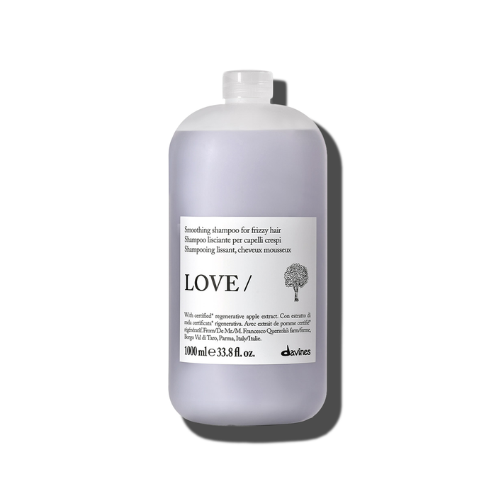 Love Smoothing Shampoo liter size - Davines hair care at Solvi Salon, Boise, Idaho