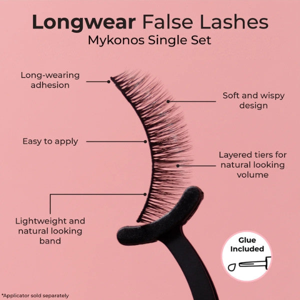 MCoBeauty Longwear False Lashes - MYKONOS Single Set
