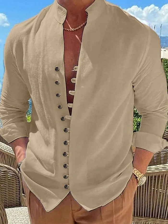 Men's Button Up Long Sleeve Shirt