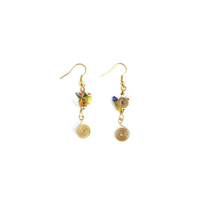 Milly Blown Glass Earrings - Thailand