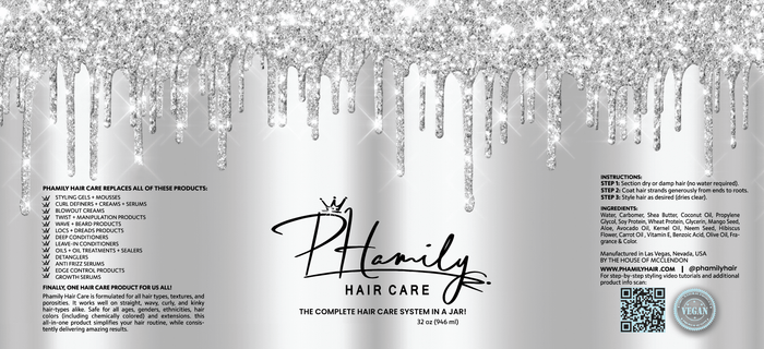PHamily Hair Care – The Original All-in-One Moisturizer & Styler (32 oz) - PHamily Hair Care