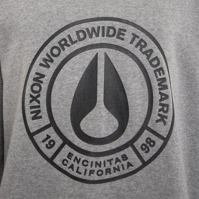 Polerón Crew Grey Logo Front Black