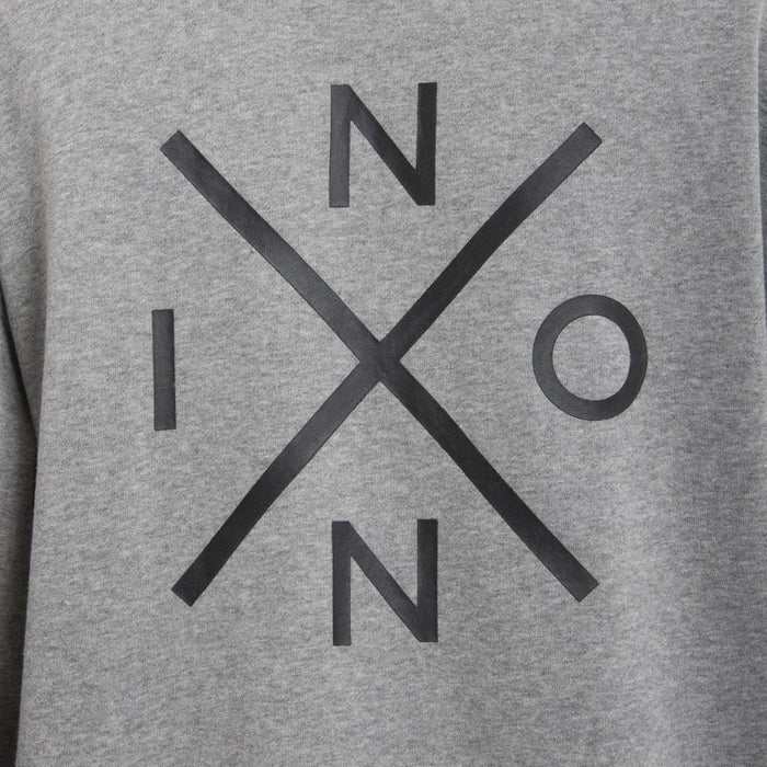 Polerón Hoodie Grey logo Cross Back Black