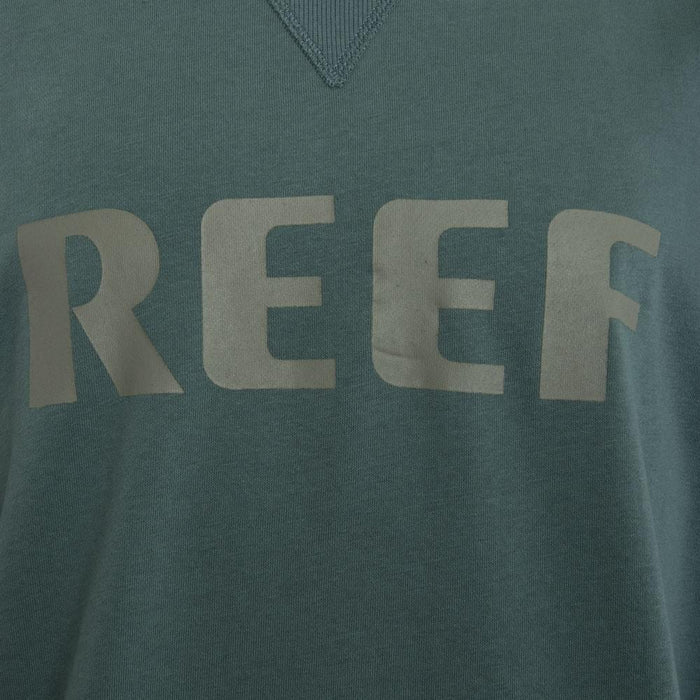 Poleron Men Crew Green Logo Front