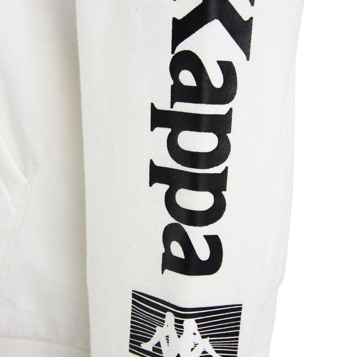 Poleron Men White Logo Arm Black