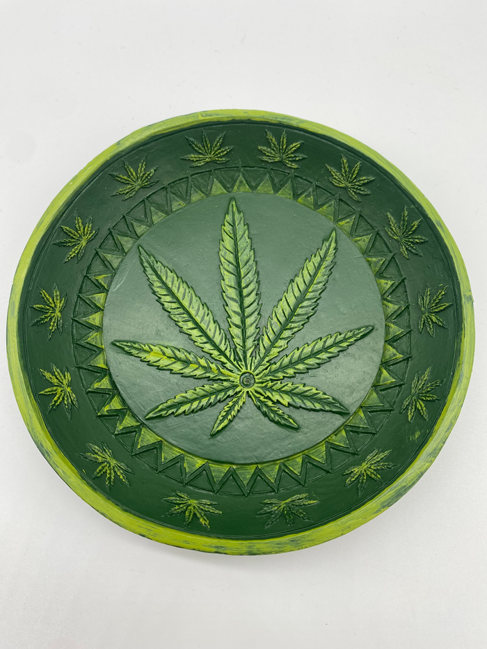 Pot Leaf Incense Holder