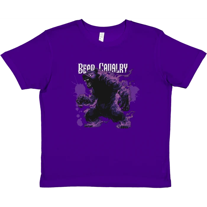 Premium Kids Crewneck T-shirt - Bear Cavalry Paints