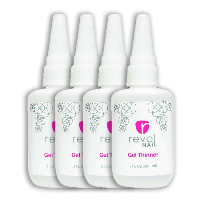 Pro Pack | 2 oz Gel Thinner Refill Bottle (4 count)