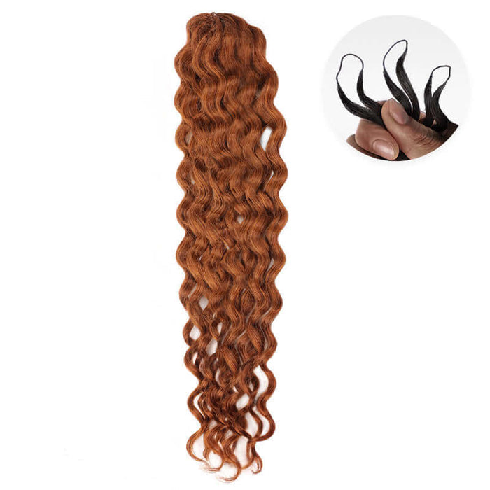 Auburn Brown #30 / 12'' / 1 Pack Water Wave (about 54-58g)