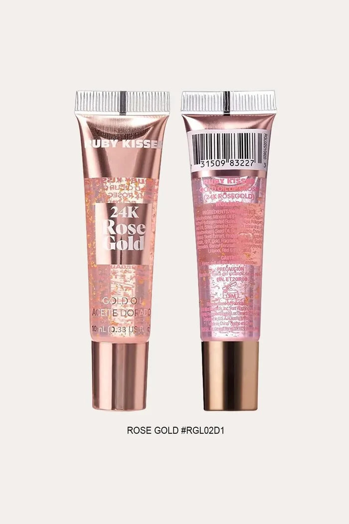 RUBY KISSES 24K GOLD LIP GLOSS RED BEAUTY