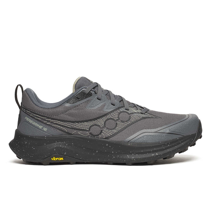 Saucony Men's Peregrine 16 Footwear Saucony Carbon/Black-101 7.5