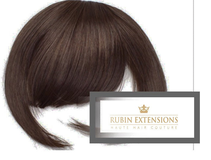Fringe / Stirnfransen Extensions - 100% ! Chestnut Flash Brown