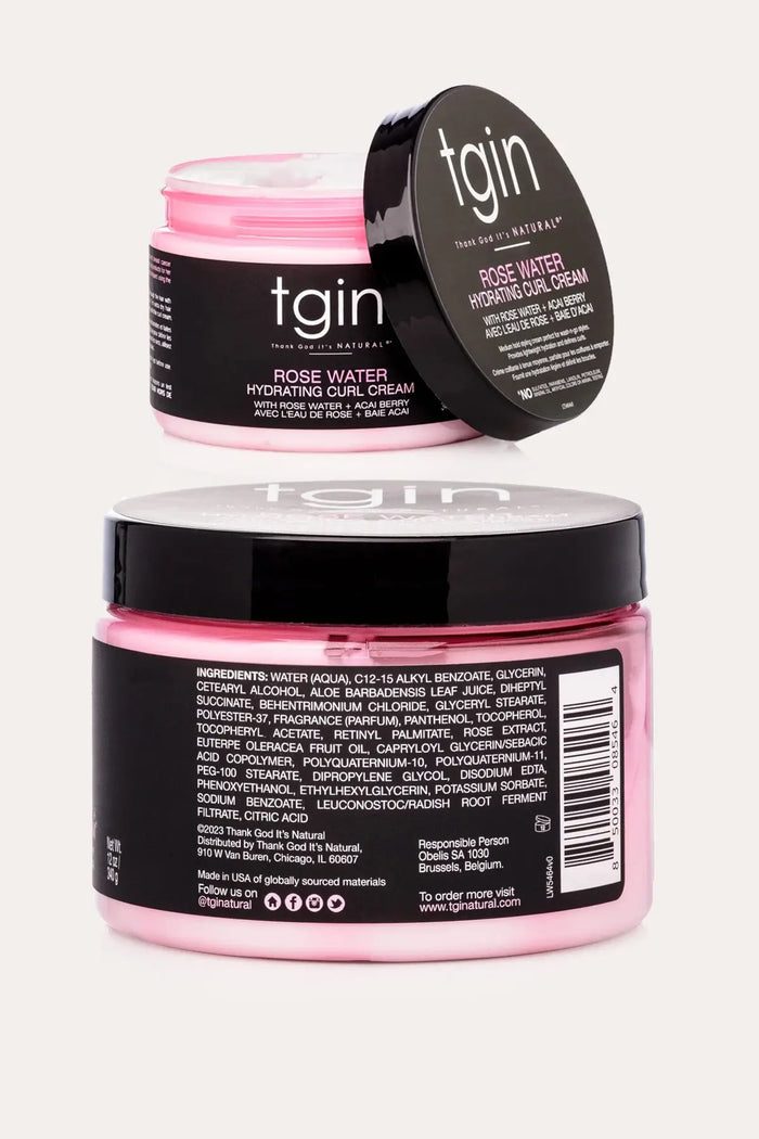 TGIN ROSE WATER HYDRATING HAIR MASK 12oz - BSW BEAUTY CANADA