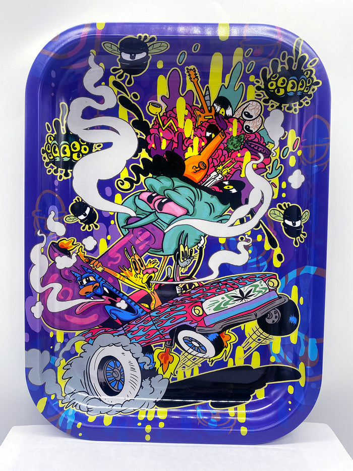 TRIPPY METAL ROLLING TRAYS
