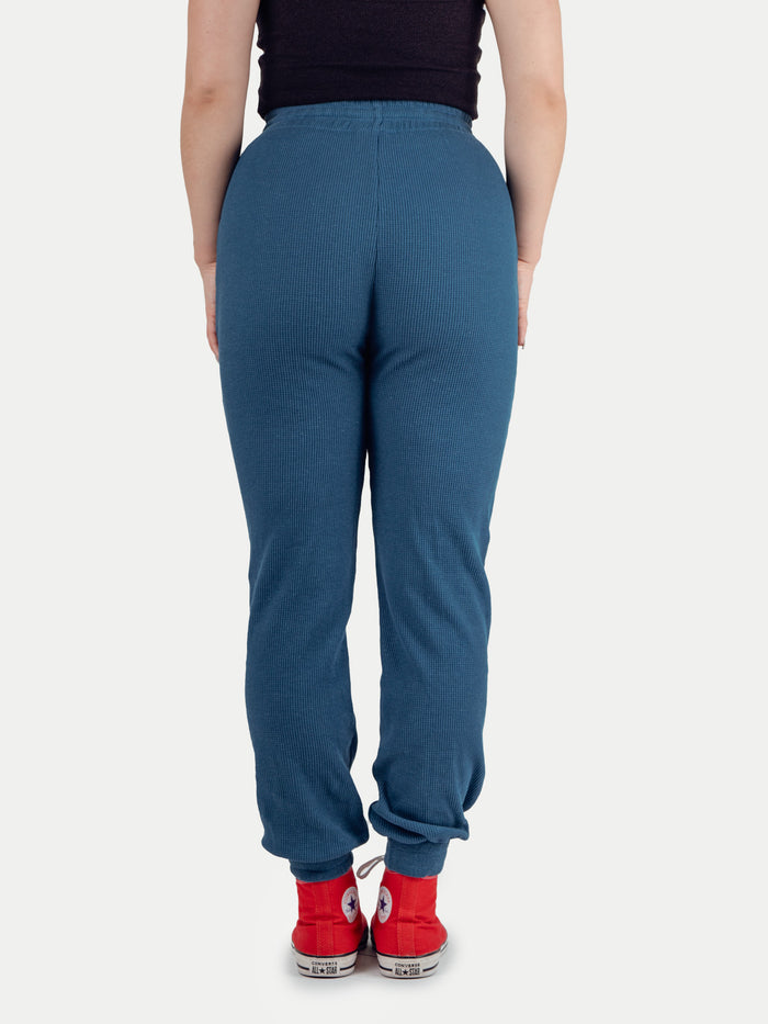 Unisex Organic Hemp Waffle Jogger | Ink Blue-Image 6