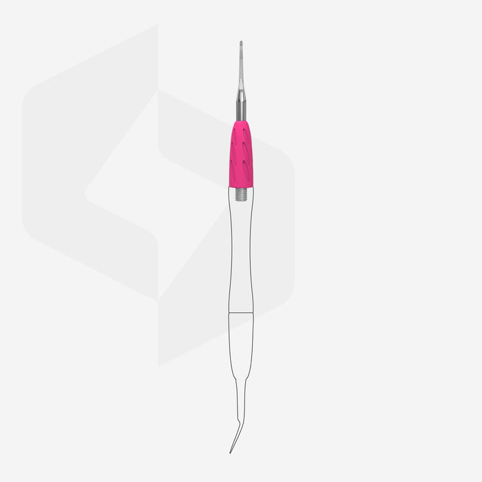Working part of Combo pusher - UNIQ 35 (Narrow toenail file with bend)-STALEKS PRO-Gel Essentialz