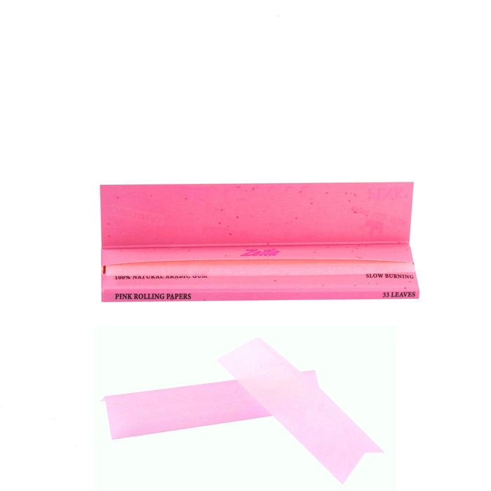 Zetla Rolling Papers Pink King Size Slim (50 Packs) - Zetla