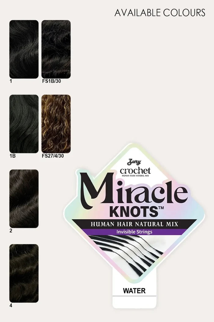 ZURY MIRACLE KNOTS FEATHER CROCHET BRAID WATER 22" ZURY
