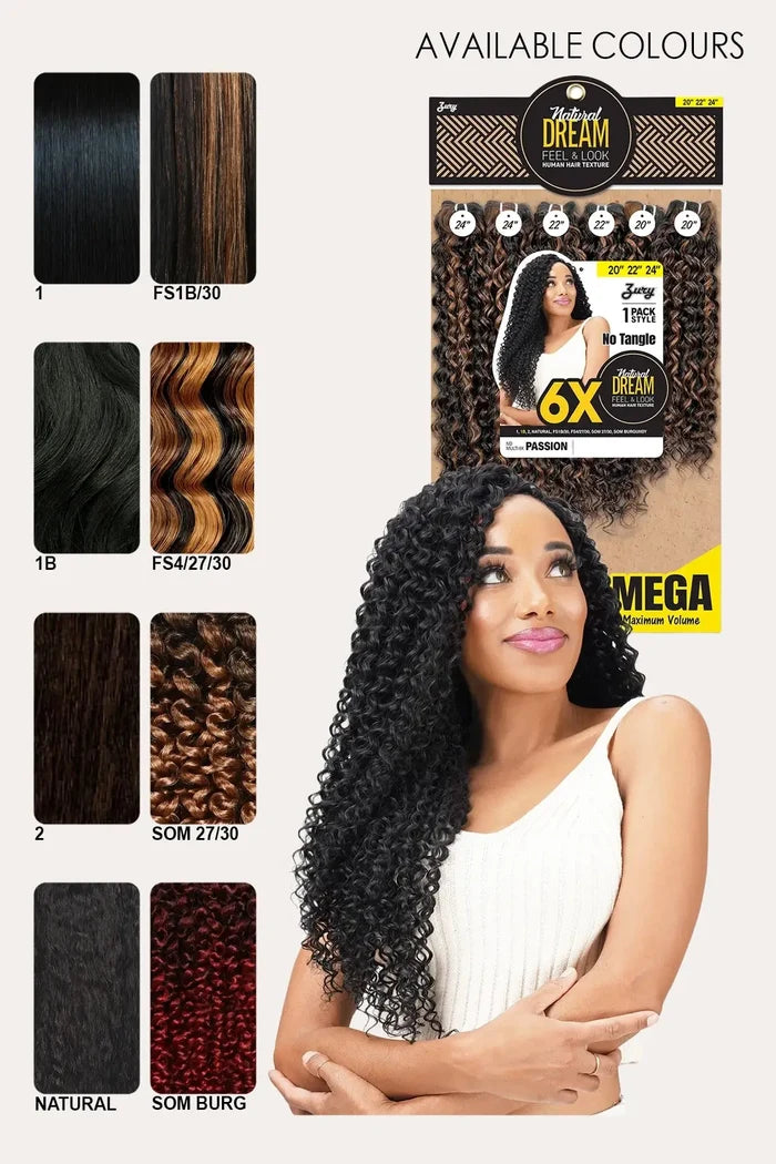 ZURY NATURAL DREAM HAIR WEAVE 6X - PASSION 202224 ZURY