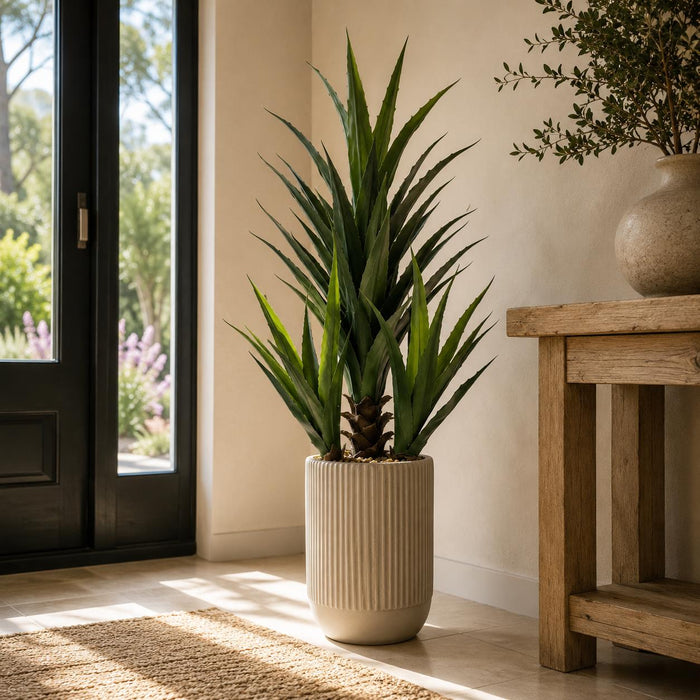 110cm Artificial Agave Tropical Display in Pot Artificial-4