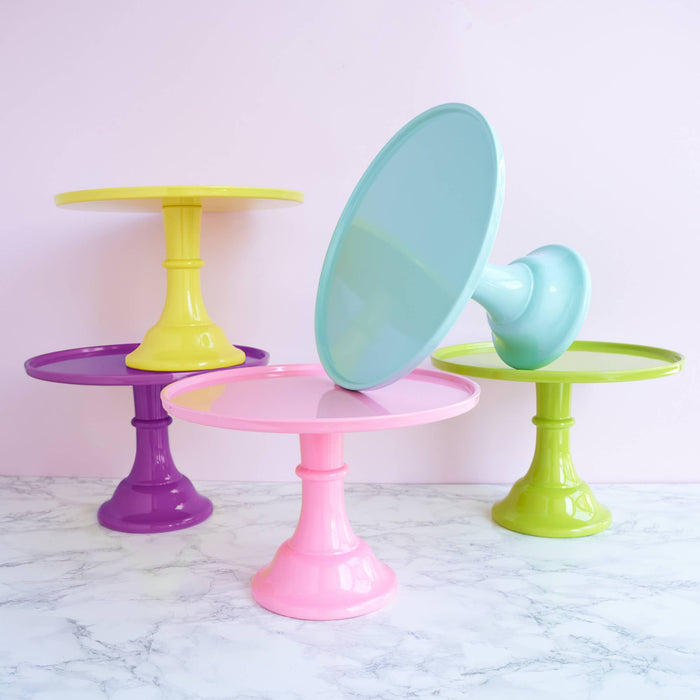 11.5 inch Collapsable Melamine Cake Stand in Pink