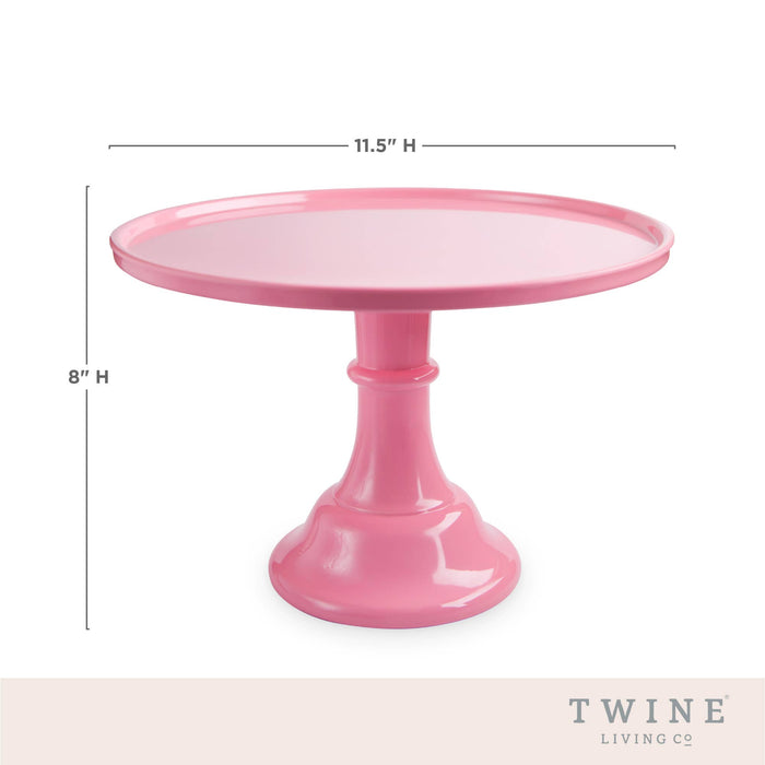 11.5 inch Collapsable Melamine Cake Stand in Pink