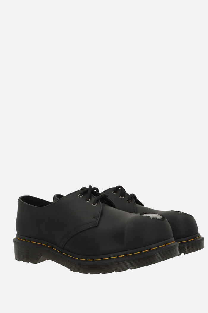1461 lace-up shoes in leather with a metal toe cap
