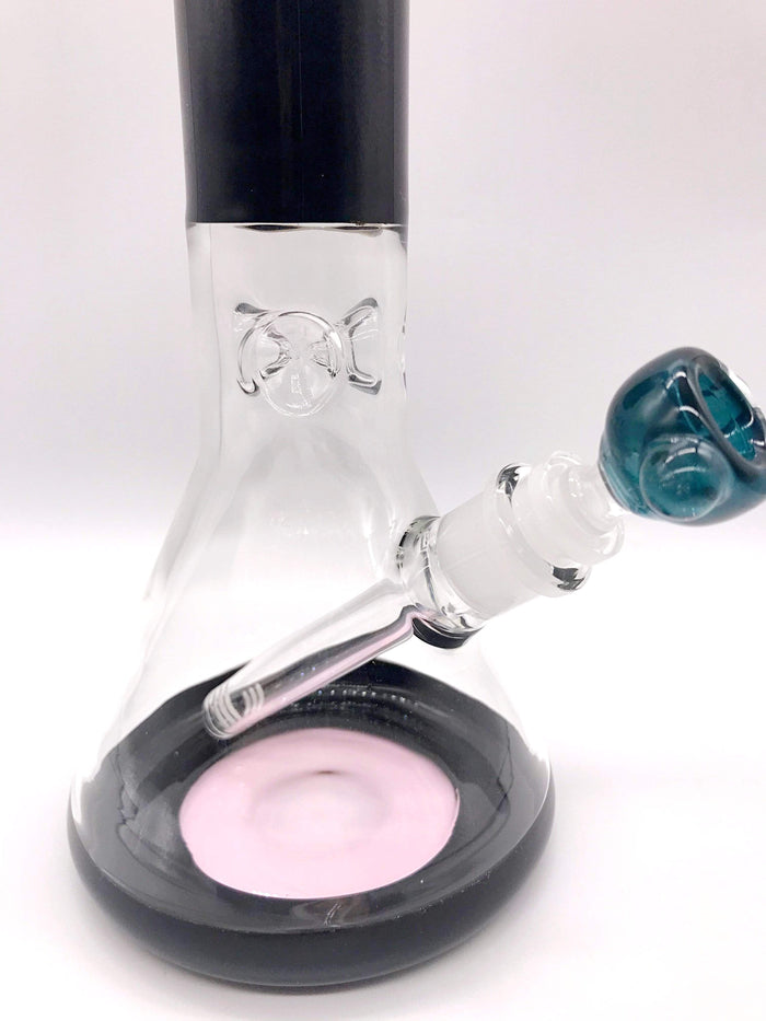 Smoke Station Water Pipe 16” tall Colored Beaker