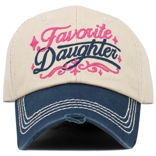 1641 - Favorite Daughter Hat - Navy Blue