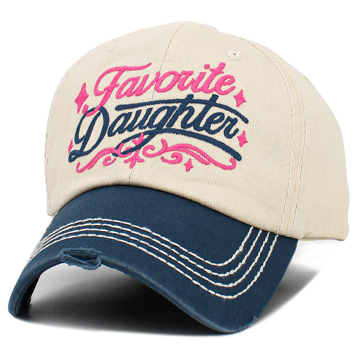 1641 - Favorite Daughter Hat - Navy Blue