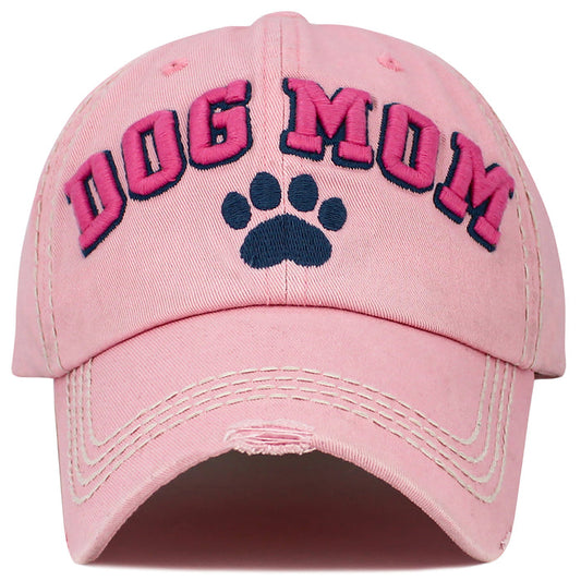 1646 - Dog Mom Hat - Pink