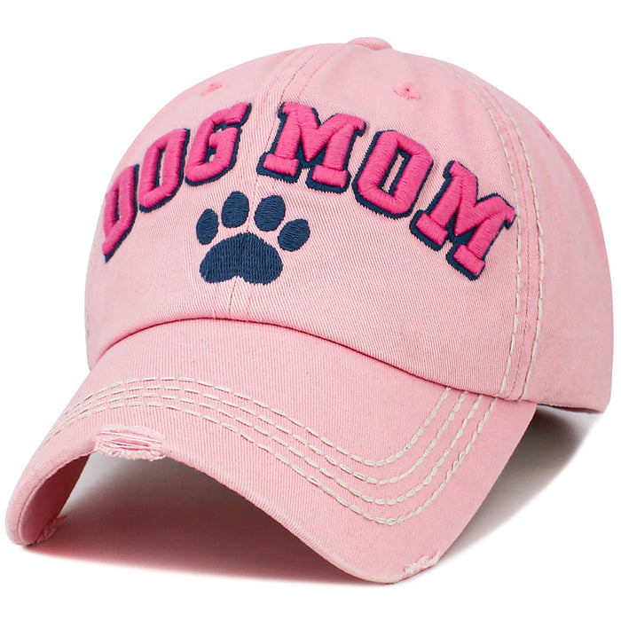 1646 - Dog Mom Hat - Pink