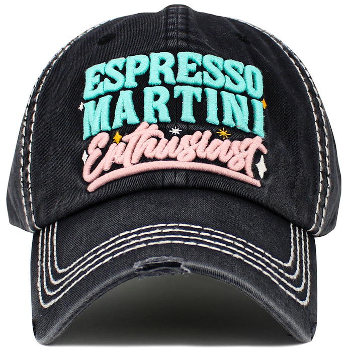 1647 - Espresso Martini Enthusiast Hat - Black